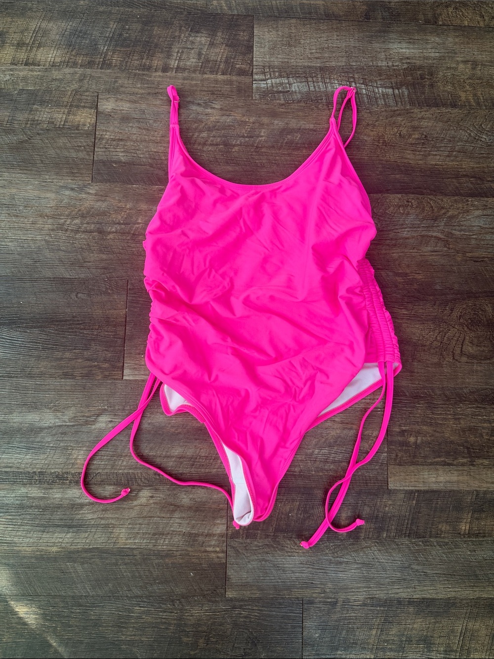 High thigh ruched bathing suit